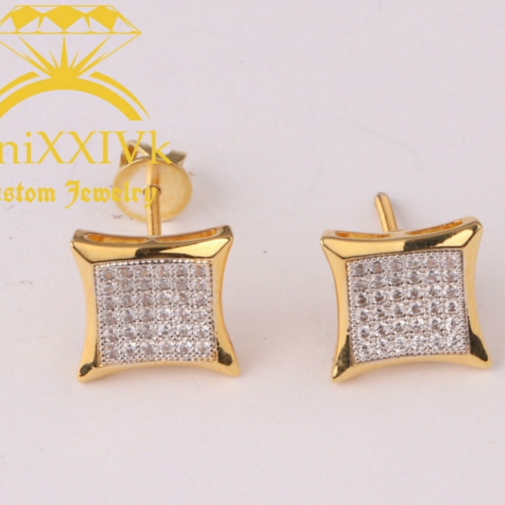 Iced Out Custom Studded Earrings